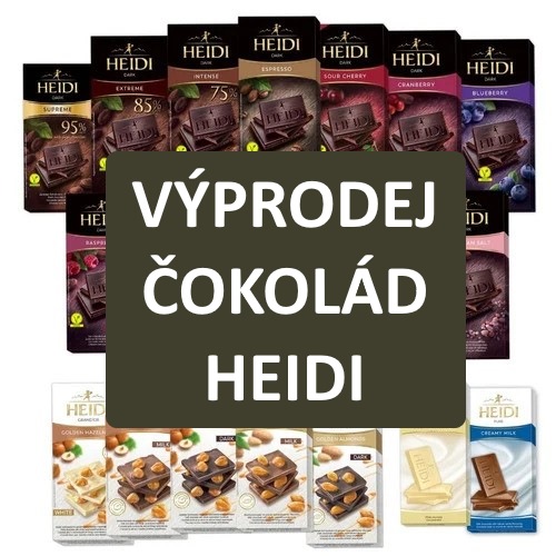 Výprodej čokolád HEIDI